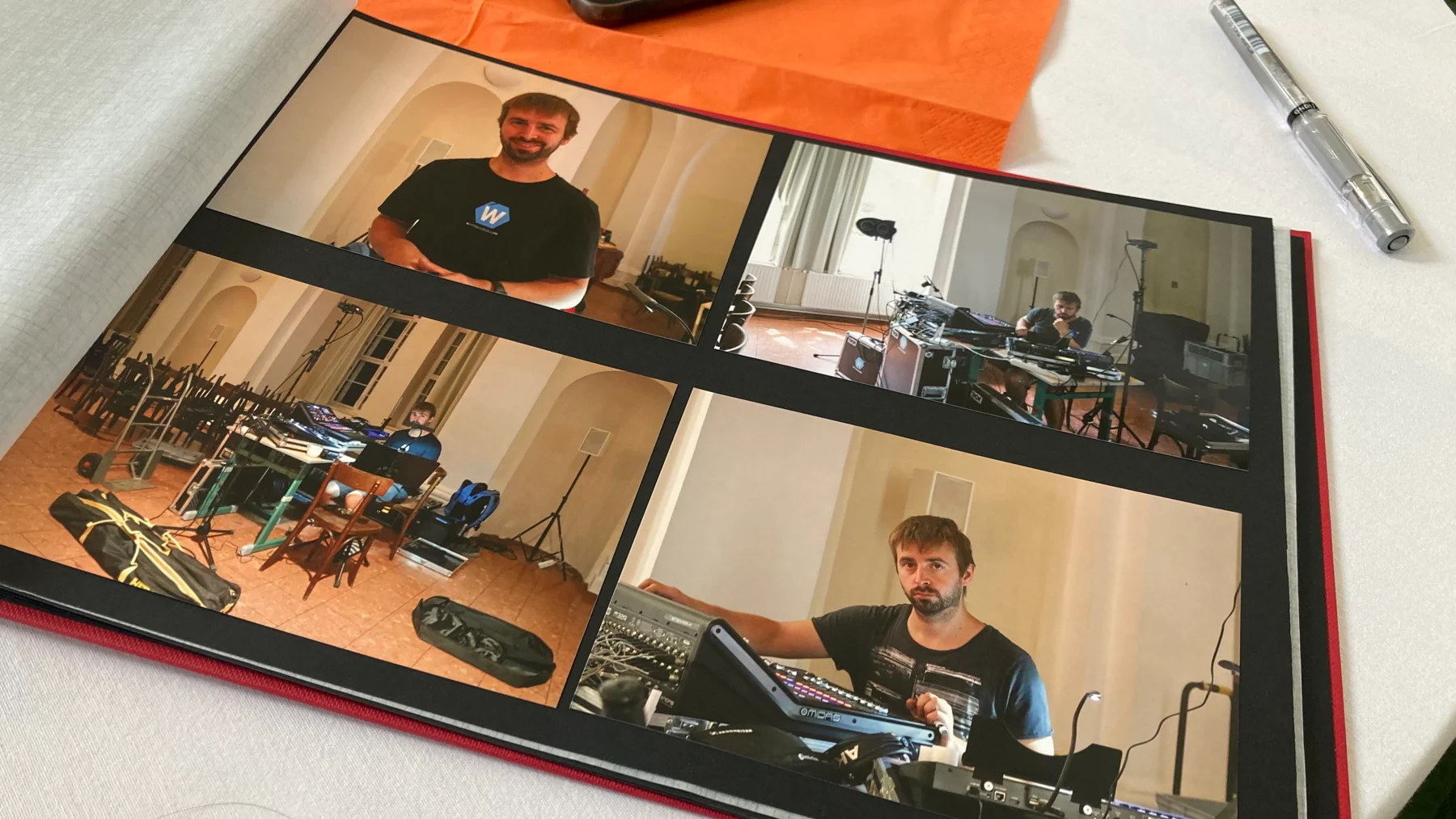 Fotoalbum mit Markus Wittmann am Mischpult und in einer Videoregie.